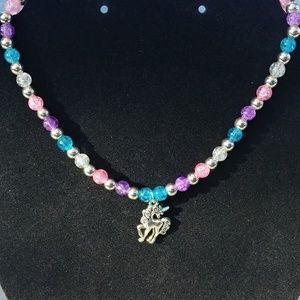 Girls unicorn necklace